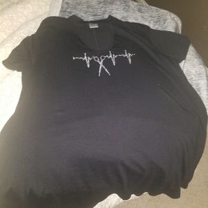 black hairstylist tunic